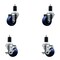 Service Caster 3'' SS Solid Poly Wheel Swivel 1-1/2'' Expanding Stem Caster Set 2 Brakes, 4PK SCC-SSEX20S314-SPUS-2-TLB-2-112 - alternate 1